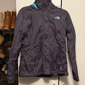 The North Face Dark Gray rain coat